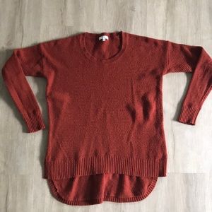 Madewell Burnt Orange sweater High-low